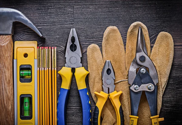 Conjunto de ferramentas de construção — Fotografia de Stock