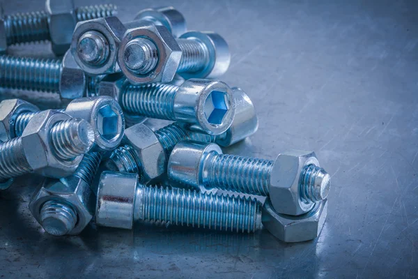 Heap of bolts and nuts — Stock Photo, Image