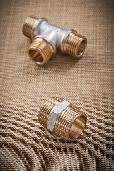 Plumber fixtures pipe fittings — Stock Photo, Image