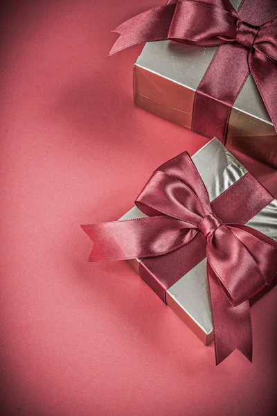 Set of present boxes — Stock Photo, Image