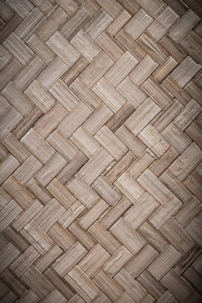 Geweven roeien houten matten — Stockfoto