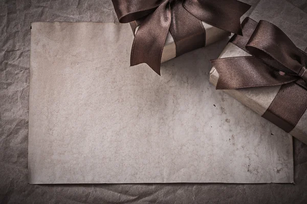 Wrapped gift boxes — Stock Photo, Image