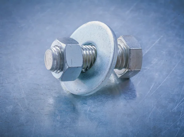 Bolt washer, screwbolt, construction nut — Stock Photo, Image