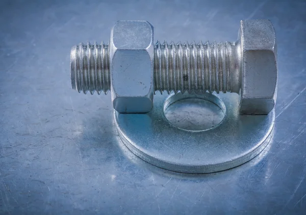 Bolt washer, screwbolt, construction nut — Stock Photo, Image