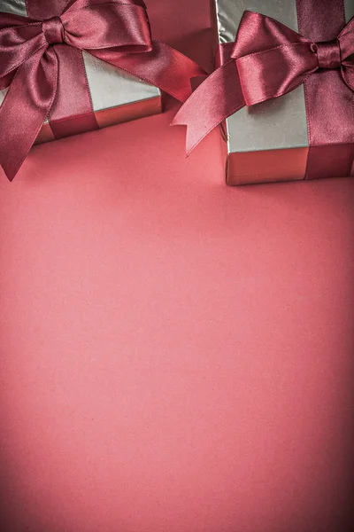 Gift boxes with bow — Stock Photo, Image