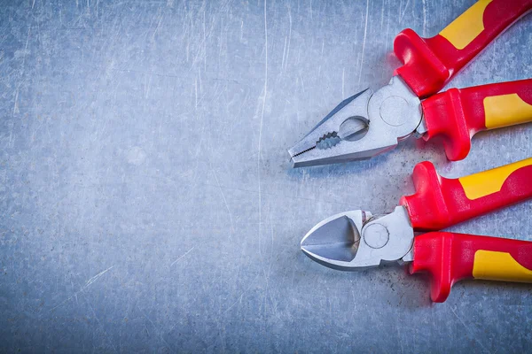 Composition of nippers and pliers — Stock Photo, Image