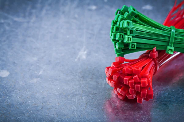 Plastic zip tying cables — Stock Photo, Image