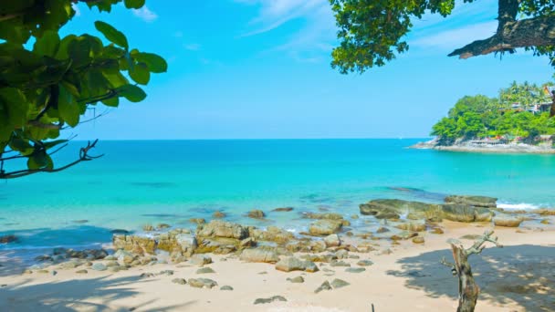 Playa del océano tropical — Vídeo de stock