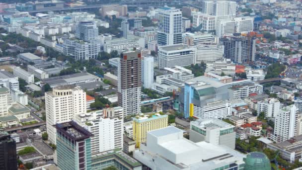 Cidade asiática. Vista superior — Vídeo de Stock