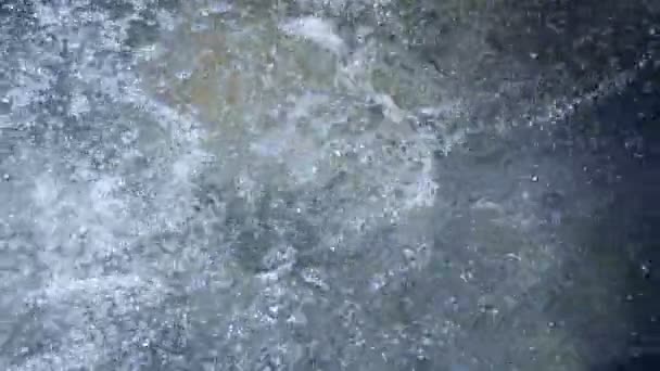 Churning waters at the base of a Cambodian waterfall — Stock Video