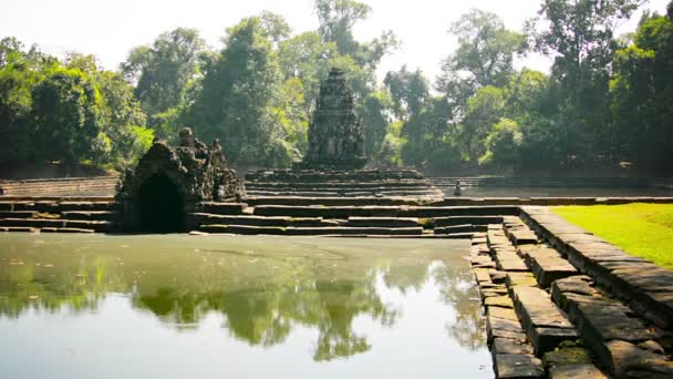 Monumento Religioso Histórico Antigo em Siem Reap. Camboja — Vídeo de Stock