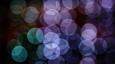 Geceleri Bokeh ışıkların dizeleri