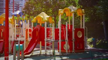Renkli. Kuala Lumpur City Park'ta Güvenli ve Modern Playgrount
