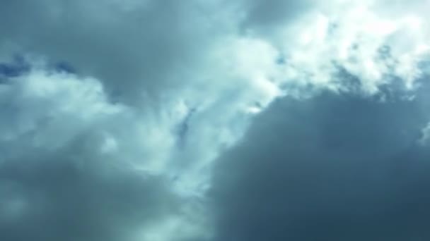 Abstract of Clouds Building and Floating in Timelapse — Stock Video