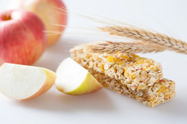 Barra de muesli con manzana — Foto de Stock