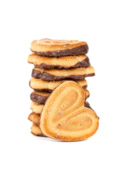 çikolatalı kurabiye yığını