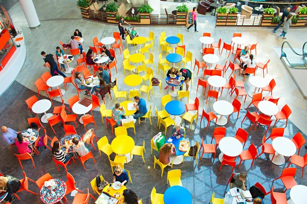 Food court, top view — Stock Photo, Image