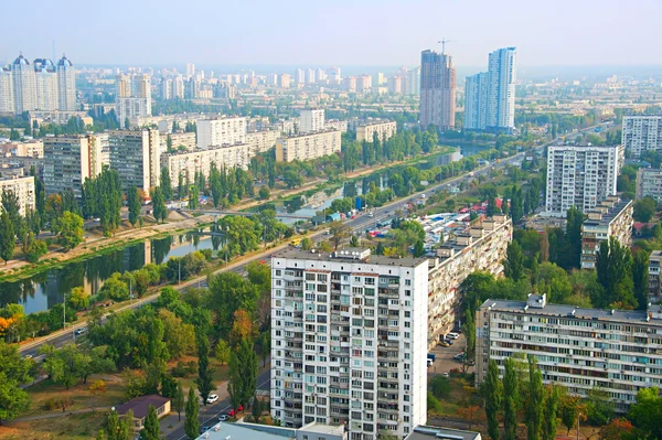 Kiev vista aérea, Ucrânia — Fotografia de Stock