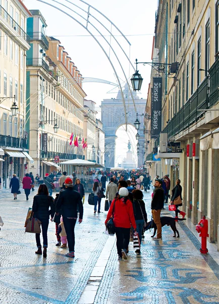 Rua Augusta, Lisboa — Fotografia de Stock