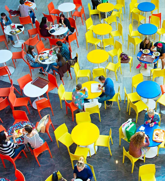 Top view of food court — Stock Photo, Image