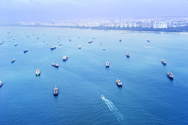 Singapore shipping industry — Stock Photo, Image