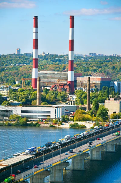 Промислове місто Київ, Україна — стокове фото