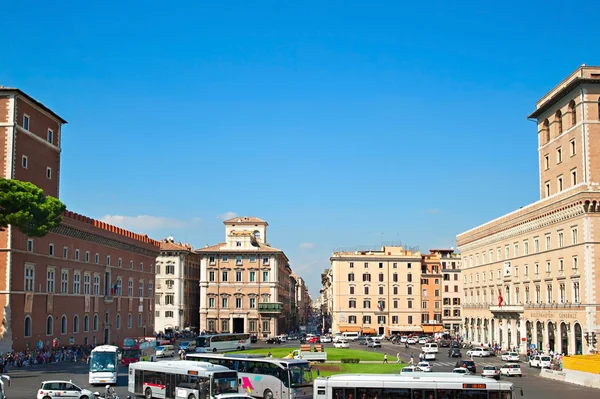 Praça de Veneza. Roma, Itália — Fotografia de Stock