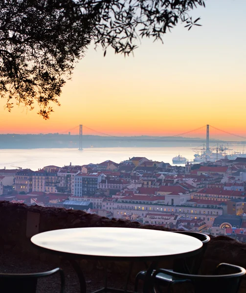 Mirador en el restaurante. Lisboa, Portugal — Foto de Stock