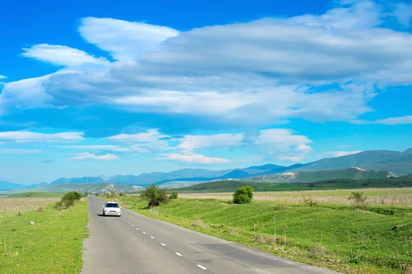 Krásná země silnice, Georgia — Stock fotografie