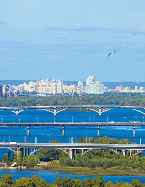 Puentes de Kiev, Ucrania — Foto de Stock