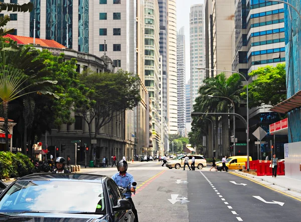 Singapur silničního provozu — Stock fotografie