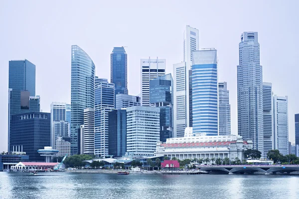 Singapur fütüristik Downtown Core — Stok fotoğraf