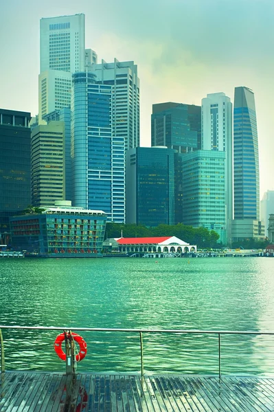 Färgglada Singapore Downtown — Stockfoto