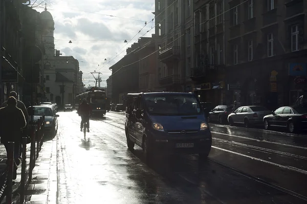 Krakow after the rain, Poland — Stock Photo, Image