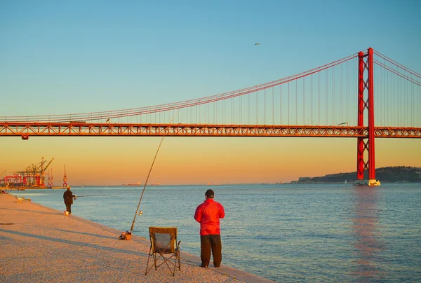 Lisbon fisher man, Portugal — Stock Photo, Image