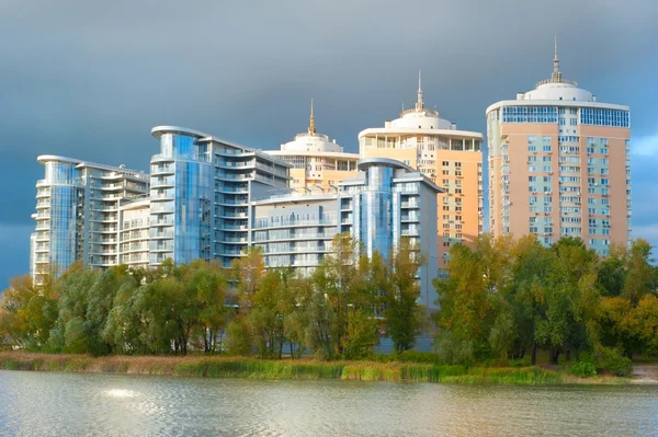 Apartamento moderno Edifícios — Fotografia de Stock