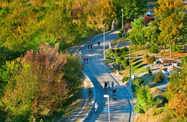 Ünlü manzara sokakta. Kiev, Ukrayna — Stok fotoğraf