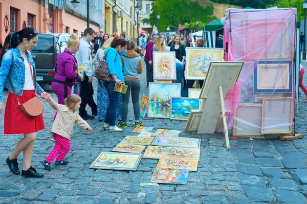 András lejtőtől. Kiev, Ukrajna — Stock Fotó