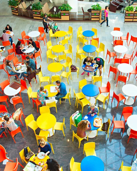 Food court, widok z góry — Zdjęcie stockowe