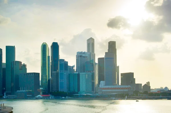 Hermoso horizonte de Singapur — Foto de Stock