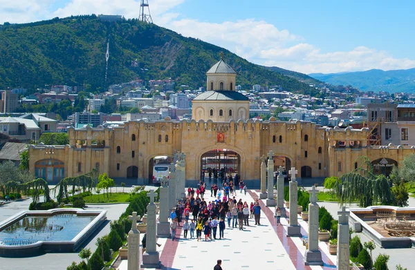 Sameba Katedrali. Tiflis, Gürcistan — Stok fotoğraf