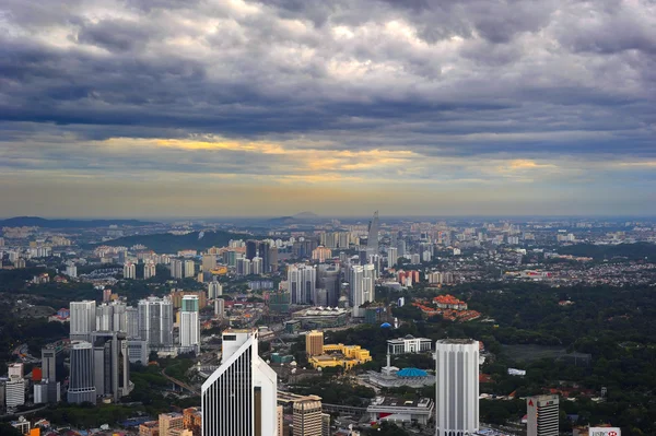 Pohled shora na Kuala Lumpur — Stock fotografie