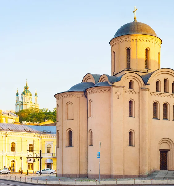 Pyrohoshcha Dormition Mother God Church Berømt Podol Distrikt Andrews Kirke – stockfoto