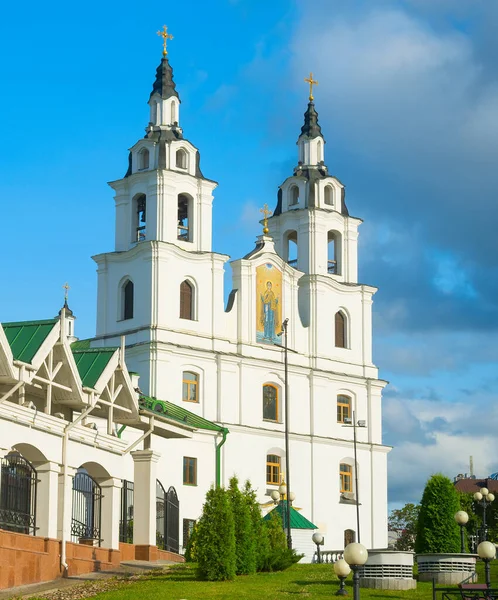 Cattedrale Dello Spirito Santo Nel Centro Storico Minsk Bielorussia — Foto Stock