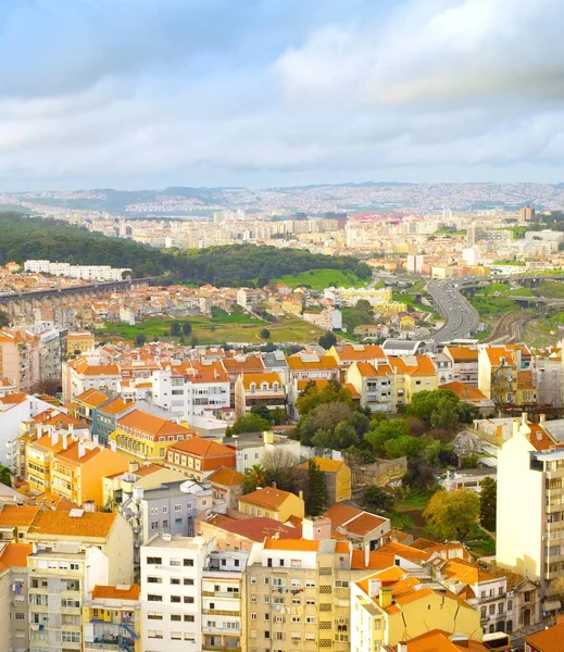 Vista Aérea Lisboa Desde Mirador Lisboa Portugal —  Fotos de Stock