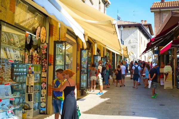 San Marino einkaufen — Stockfoto