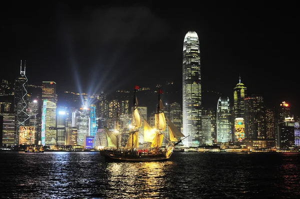 Victorias hamn i Hongkong — Stockfoto