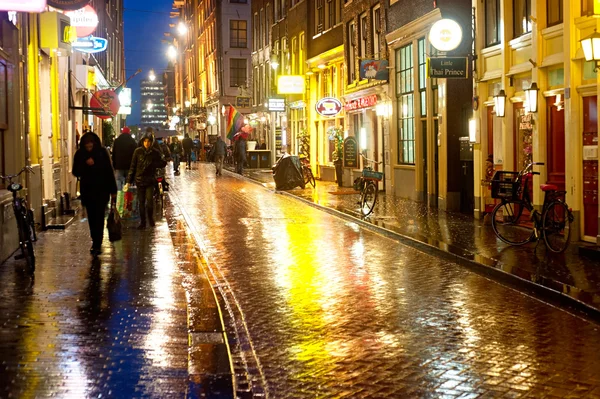 Amsterdam in de regen — Stockfoto