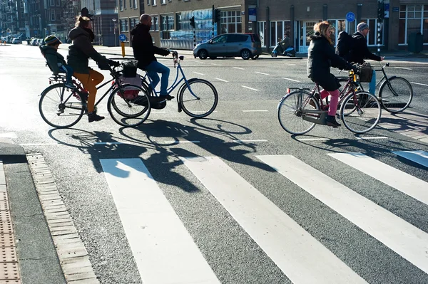 Fietsers Amsterdam — Stockfoto