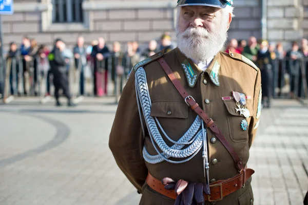 Soldatenporträt aus Polen — Stockfoto